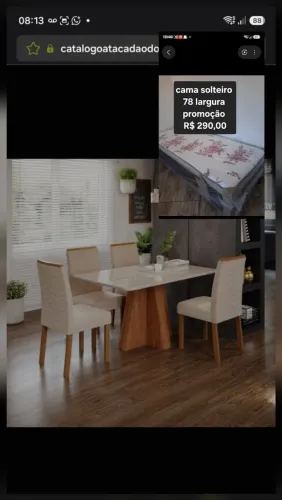 MESA 4C CIMOL MAITE RETANGULAR 130X80 C/VDO CAD. CLARICE CINAMOMO/OFF WHITE/NUDE