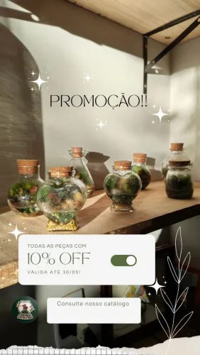 Venda (em Promoção) de Terrários! 
