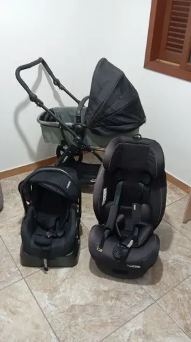 Carrinho de bebê kiddo completo