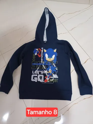 Blusa Moleton Sonic tamanho 8