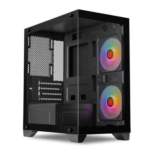 Gabinete Gamer TGT Gladiator, Rainbow, Mid-Tower, Lateral de Vidro, Com 5 Fans