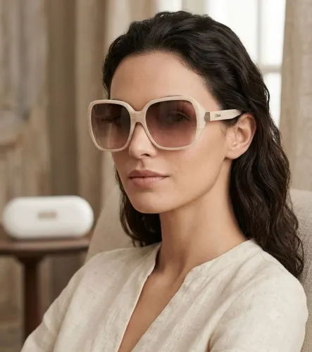 Óculos Chloé de luxo Made In France semi-novo (Promoção) acompanha embalagem original