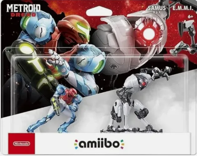Nintendo amiibo Samus E.M.M.I. Double Set Metroid Dread Japan New Age14+