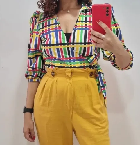 Blusa transpassada tamanho Pp