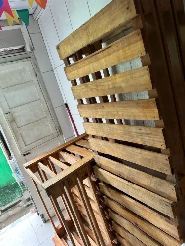 Cama de casal pallet