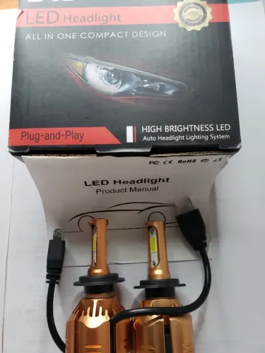 Lâmpada Super led H7 super forte 12v 30.000 lumes 6,500k  S&D  - Novas 