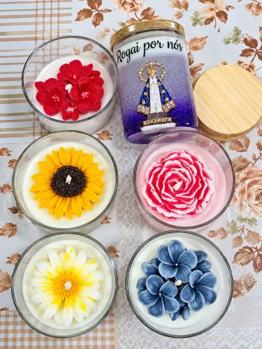 Velas artesanais aromaticas 