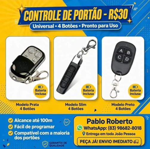 Controle de portão copiador