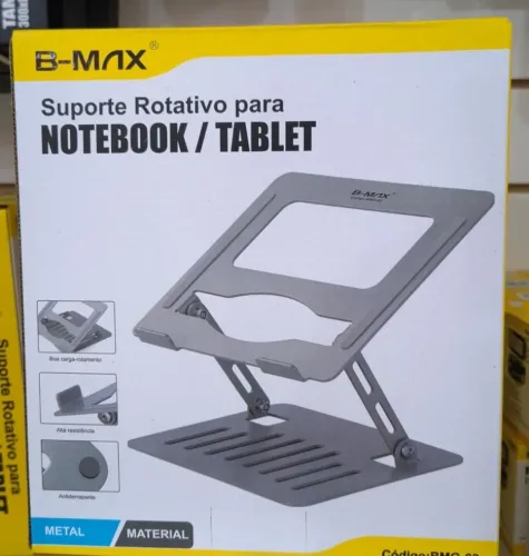 Suporte rotativo de metal para notebook/tablet