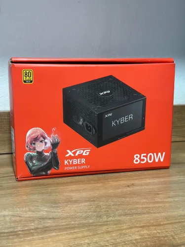 Fonte KYBER XPG 850w 80 Plus Gold usada 