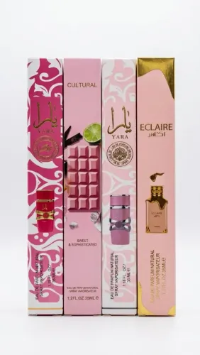 KIT PERFUME ÁRABE 4 PEÇAS 35ML BAUNILHADOS