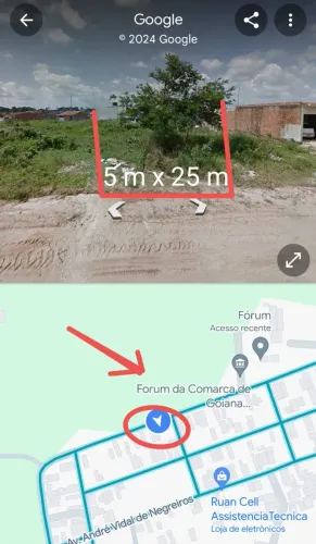 Vendo, troco ou alugo terreno de 5 m x 25 m