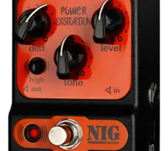 Pedal Guitarra Nig Distortion Laranja