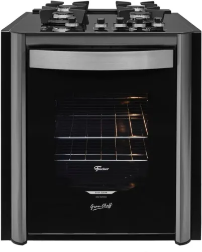 Fischer Fogão de Embutir a Gás 4 Bocas Gran Cheff Silver 220V - Novo, lacrado