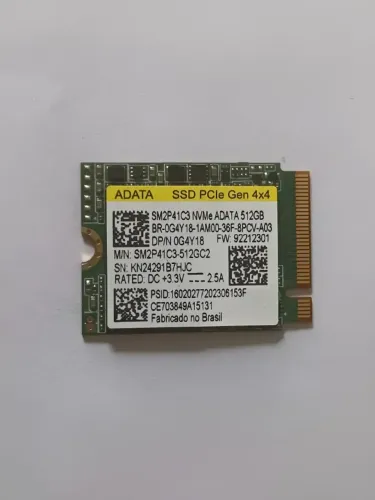 SSD NVMe 512GB ADATA PCie 4.0 saude 86% centro SP metro marechal