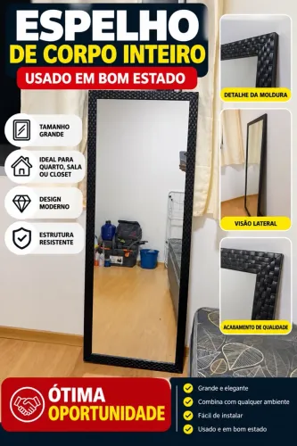 Espelho grande de chão