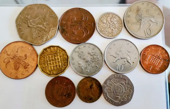 12 moedas da Inglaterra - Rainha Elizabeth II