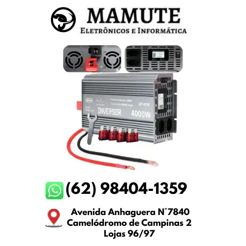 Inversor Tensão 4000w Onda Senoidal Pura Sine Wave 24v 220v