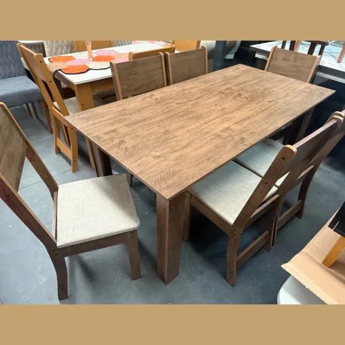 Mesa com 6 cadeiras - entregamos hoje