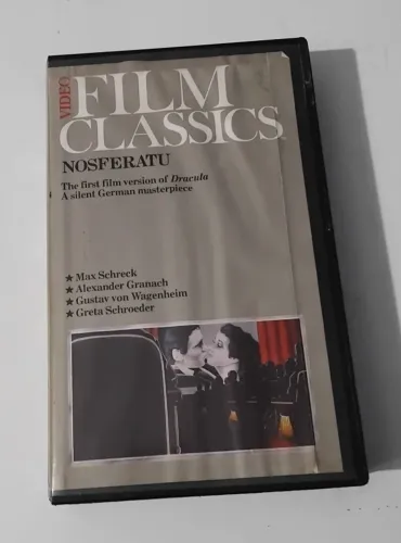 FITA VHS "NOSFETARU" (1922) made in USA em 1984, da Betamax, raríssimo, muito bom estado