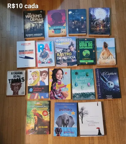 Livros diversos (R$10 cada)