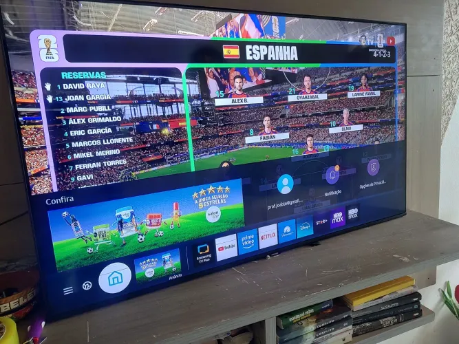 Tv smart 50" 4K Samsung wi-fi 5G e Alexa(detalhe)