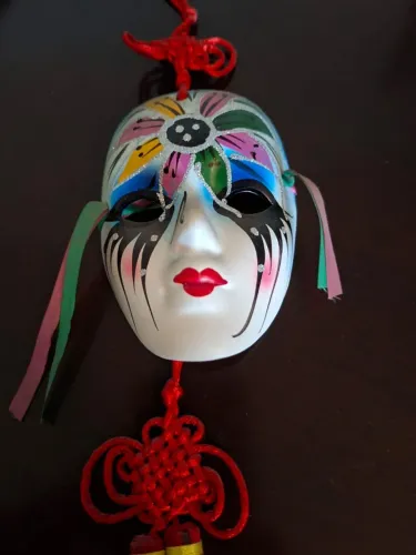 Duas Mascaras Decorativas Estilo Veneziano