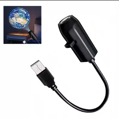 Luminária de projeção USB Planeta Terra