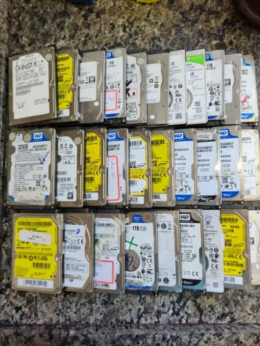 Lote 30 Hds de Notebook com defeitos! (Leia a descrição)!!!