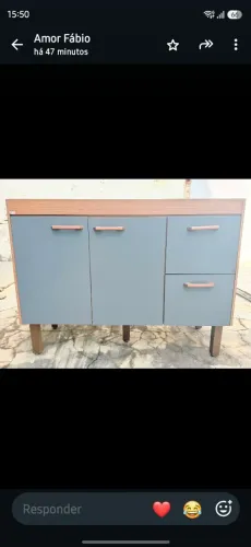 GABINETE COM PIA DE INOX NOVÍSSIMO !!!