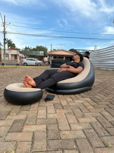 PUFF GIGANTE inflável Super Confortável e Macio