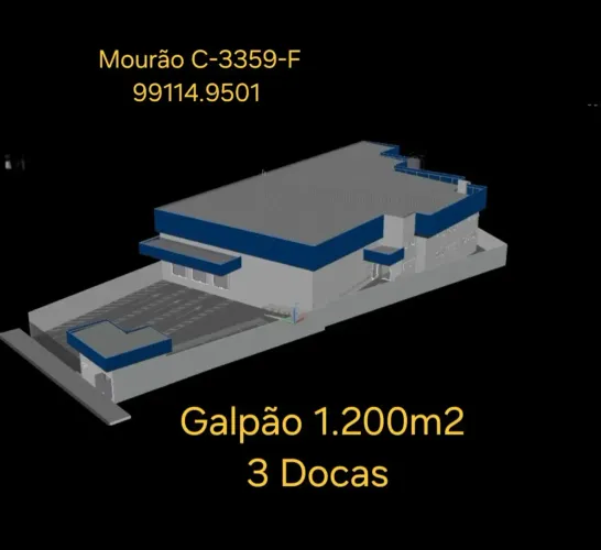 Galpão com 1.200m2 no Parque Dez próximo Av das Torres
