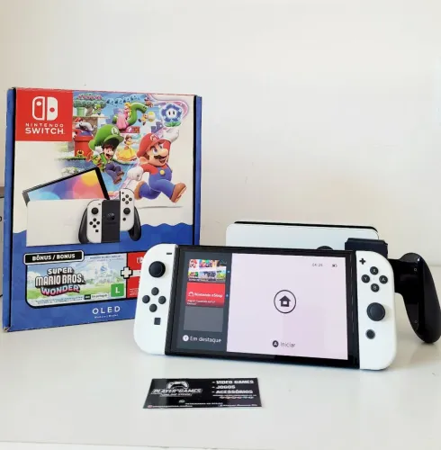 Nintendo Switch OLED Desbloqueado! (Aceito Cartão)
