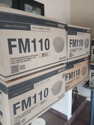 Marmita de Isopor 1100ml - Caixa com 100 unidades