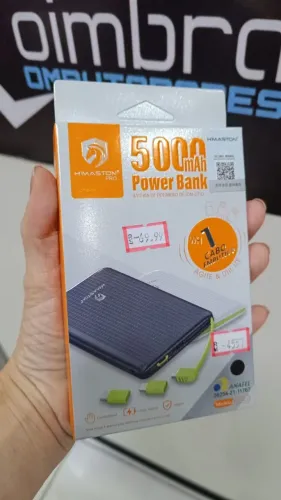 Carregador Portátil Power Bank 5000 Mah Pn-952 H Maston -Loja Coimbra Computadores Entrega