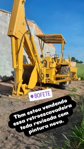 Vendo retroescavadeira barato pegar e trabalhar .