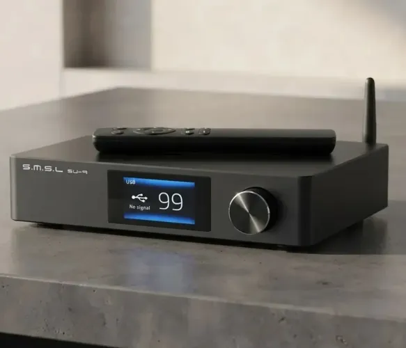 DAC SMSL SU-9 Balanceado MQA Bluetooth LDAC - Estado de Novo (Completo na Caixa)