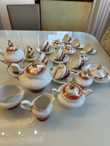 Aparelho de chá em porcelana