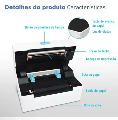 IMPRESSORA TÉRMICA BLUETOOTH