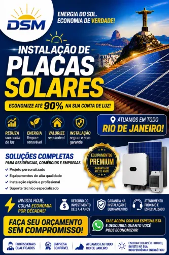 Pare de pagar conta de luz alta! Instale Energia Solar e economize até 90%