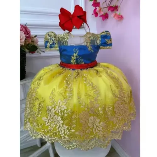 Vestido luxo Branca de neve 