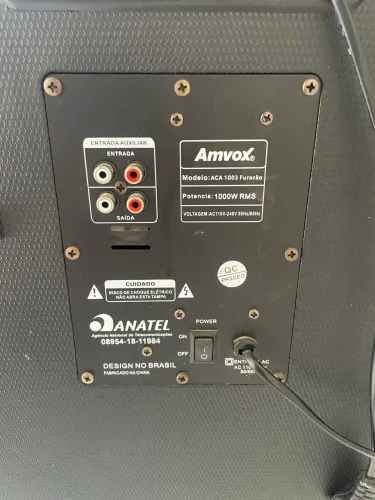 Caixa de Som Amvox ACA 1003 Furacão - 1000W RMS