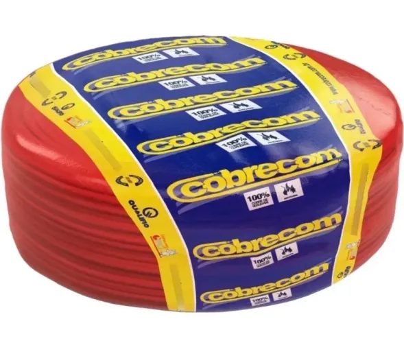 Cabo 6,0 mm cobrecom rolo com 100 mts.