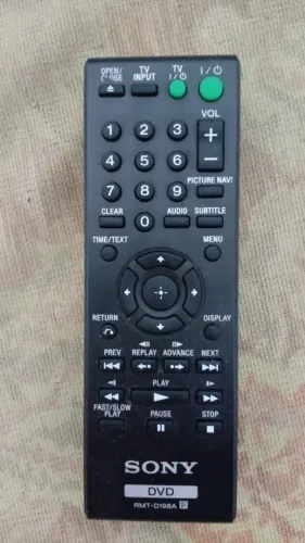 controle remoto para dvd sony rmt-d198a funcionado!