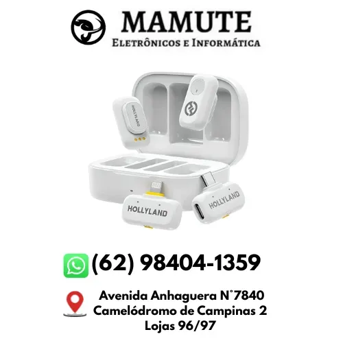 Microfone Lapela Hollyland Lark A1 Combo Usb-c E Lightning