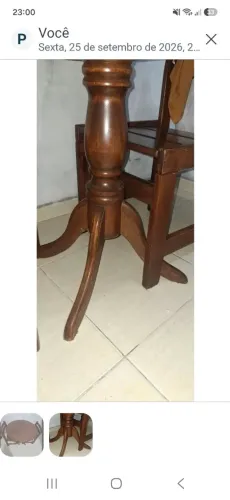 Vendo mesa madeira , retirada na rocinha