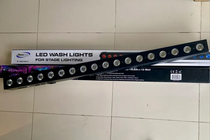 RGBW LED Wash lights bar 18 leds 12 watts- ENTREGA A COMBINAR