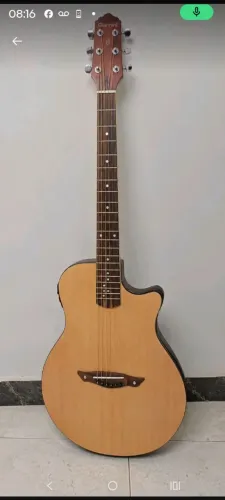Semi-Novo - Violão elétrico Maciço para palcoCordas de Aço + Capa almofadada de luxo