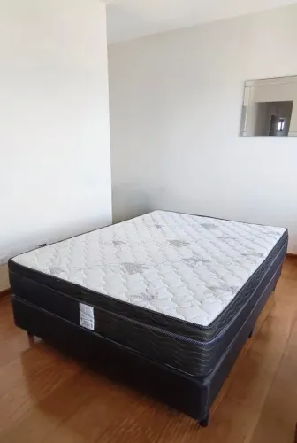 Cama Box Casal Ortobom Completa - Base + Colchão