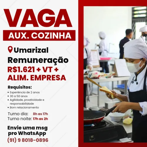VAGA AUX. COZINHA 